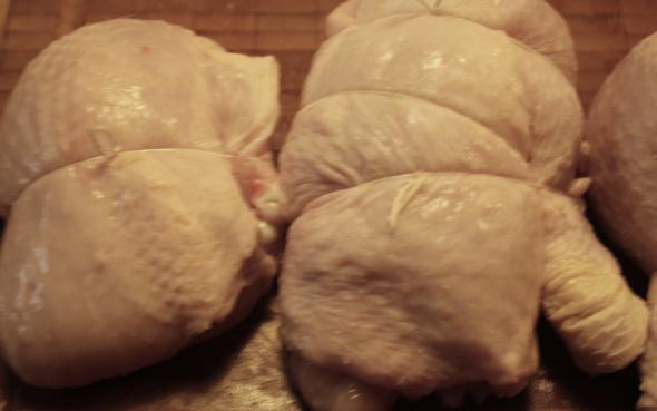 Røget kylling med kantareller og salsurtsøde stegte æbler image 1